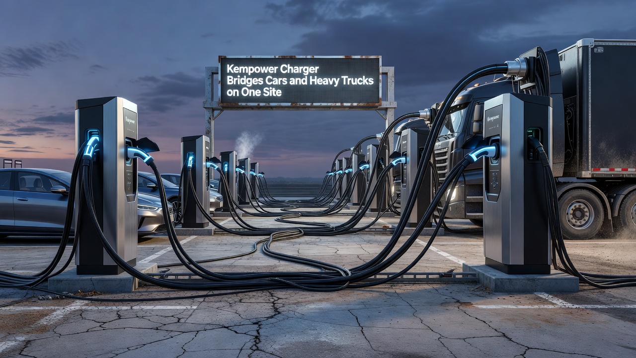 Kempower Charger Bridges Cars and Heavy Trucks on One Site