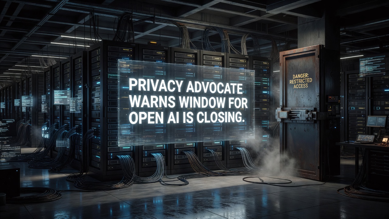 Privacy Advocate Warns Window for Open AI Is Closing